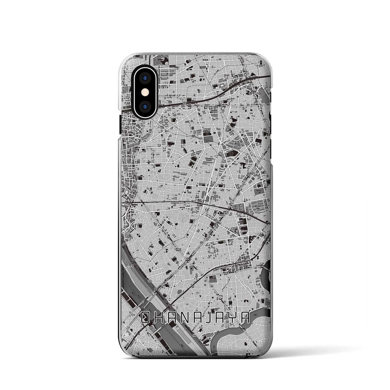 【お花茶屋(東京都)】地図柄iPhoneケース(クリアタイプ)