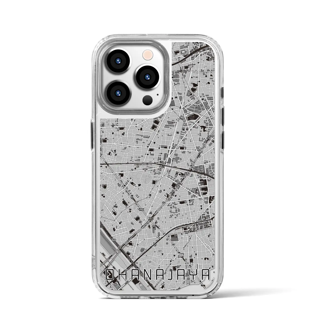 【お花茶屋(東京都)】地図柄iPhoneケース(MagSafeタイプ)