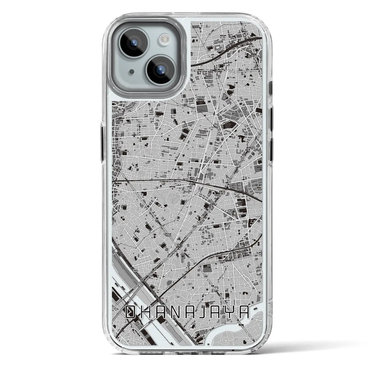 【お花茶屋(東京都)】地図柄iPhoneケース(MagSafeタイプ)