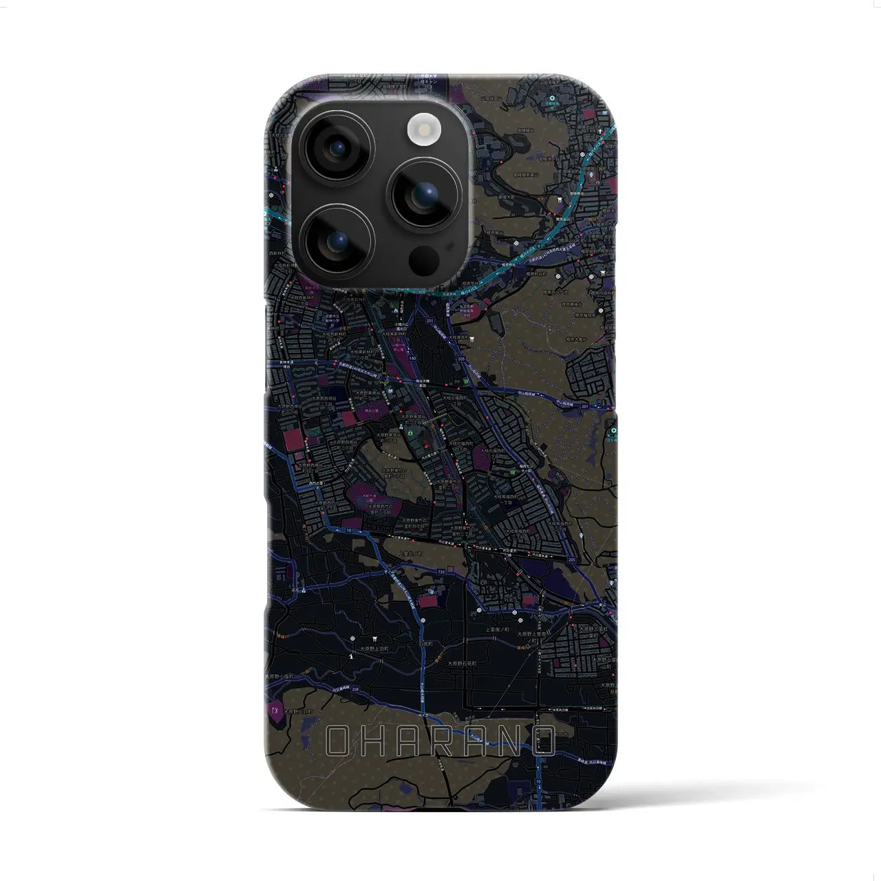 【大原野(京都府)】地図柄iPhoneケース(バックカバータイプ)