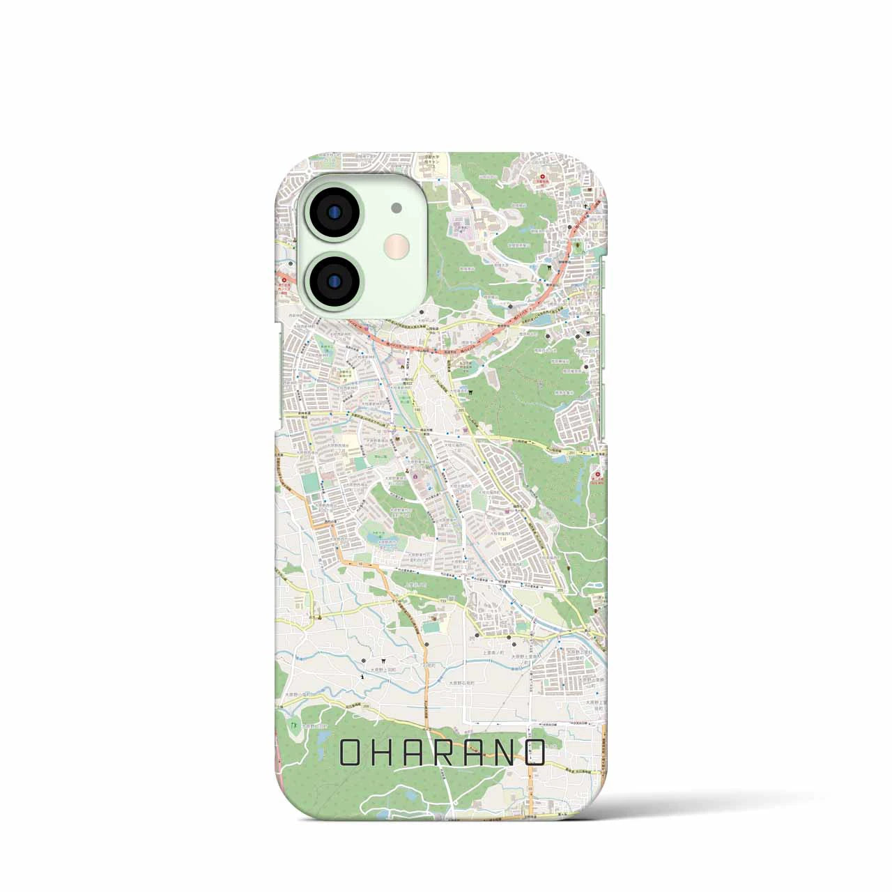 【大原野(京都府)】地図柄iPhoneケース(バックカバータイプ)