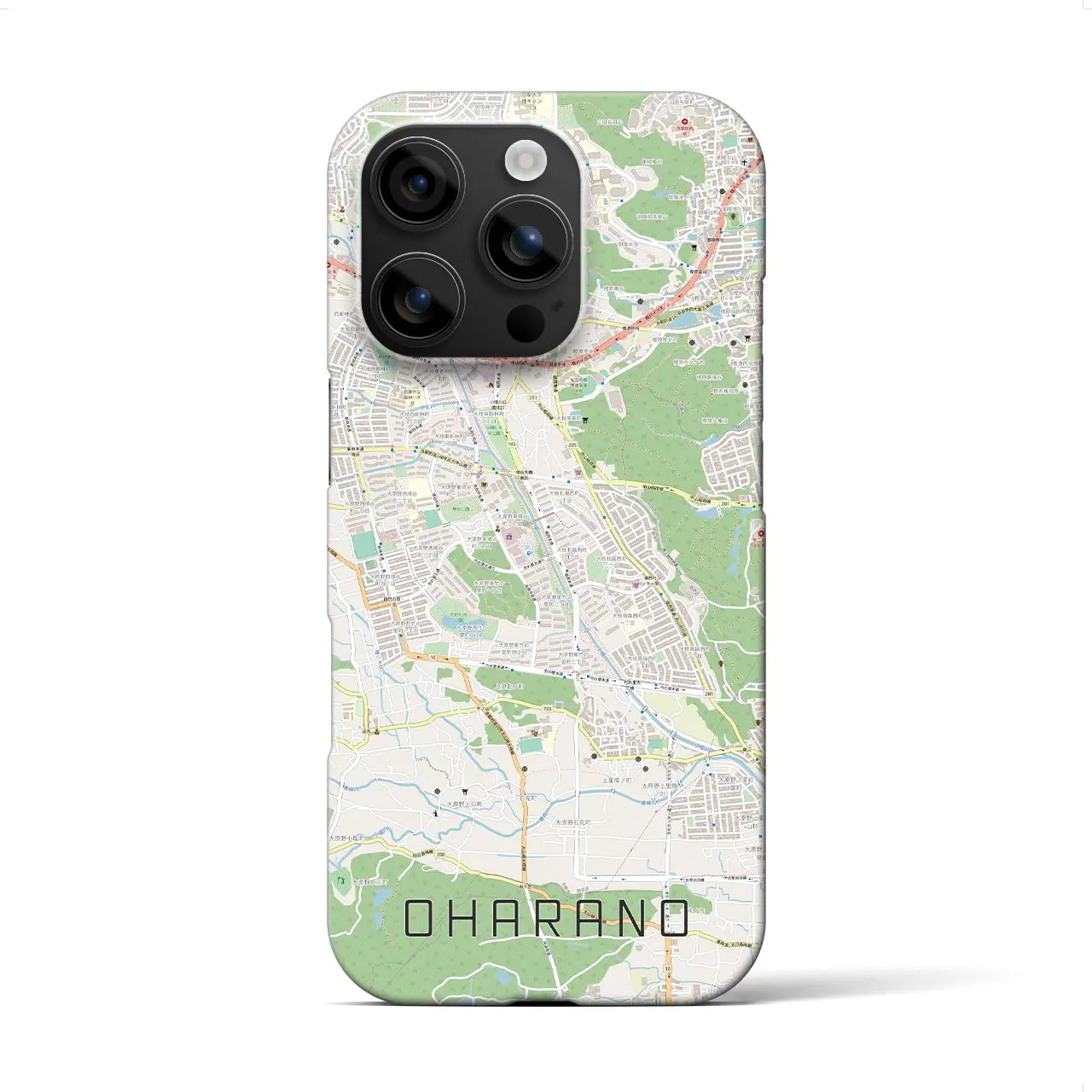 【大原野(京都府)】地図柄iPhoneケース(バックカバータイプ)