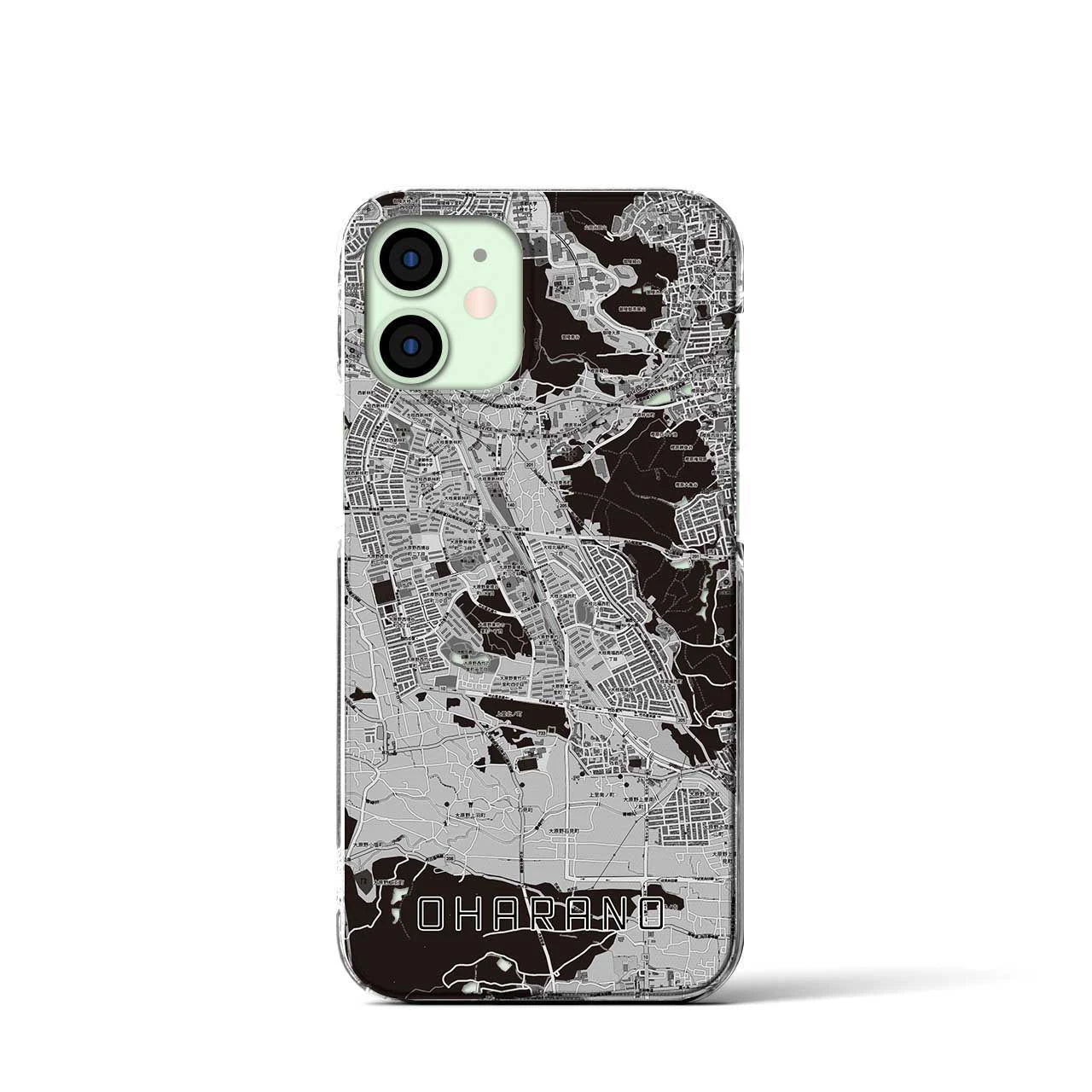 【大原野(京都府)】地図柄iPhoneケース(クリアタイプ)