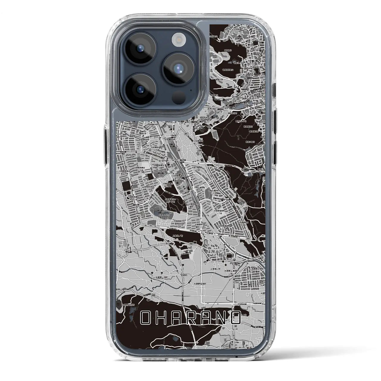 【大原野(京都府)】地図柄iPhoneケース(MagSafeタイプ)