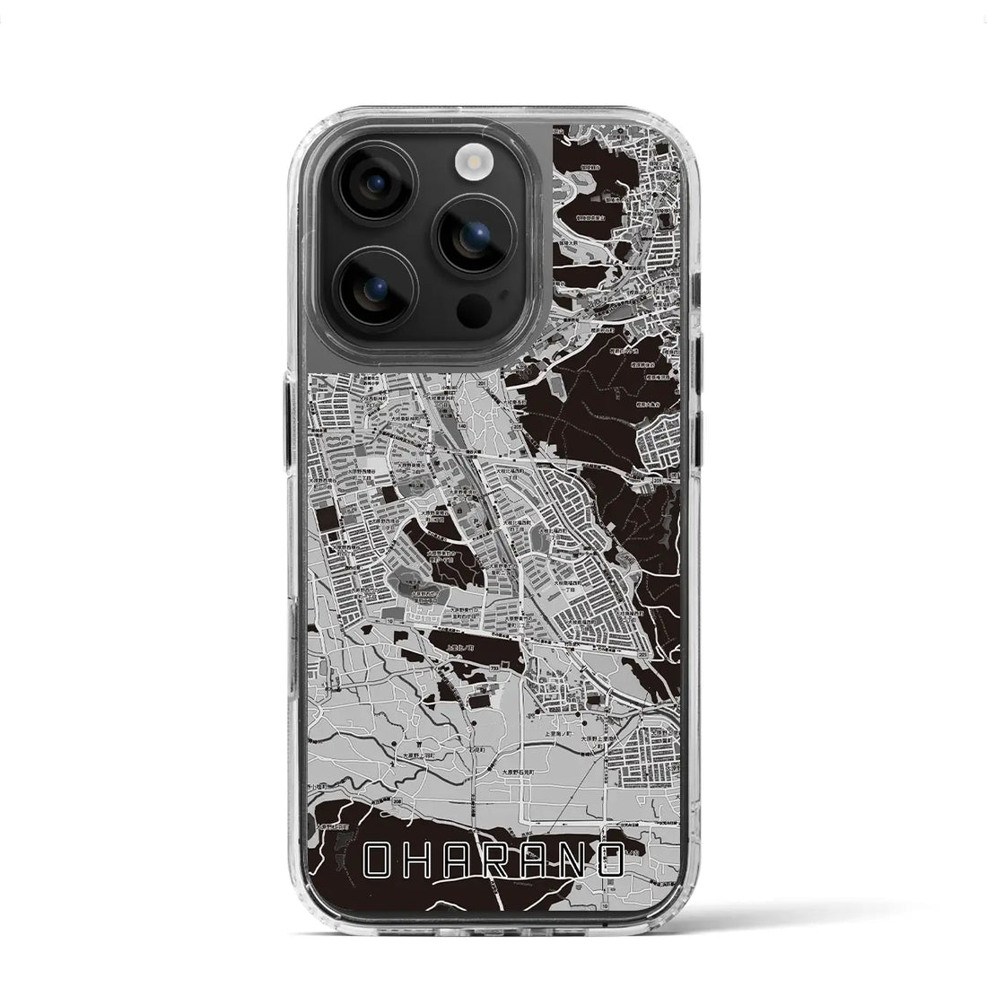 【大原野(京都府)】地図柄iPhoneケース(MagSafeタイプ)