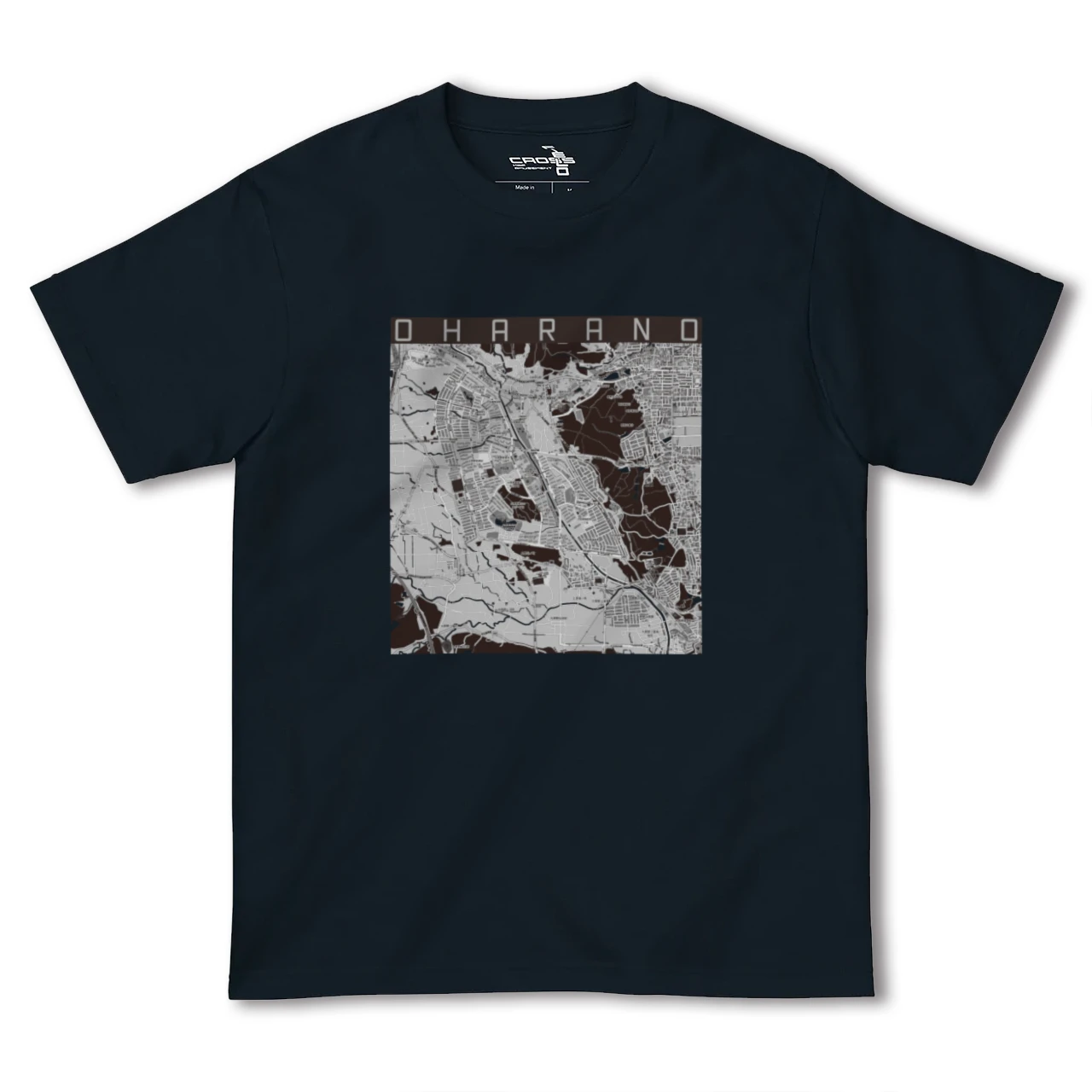 【大原野(京都府)】地図柄ヘビーウェイトTシャツ