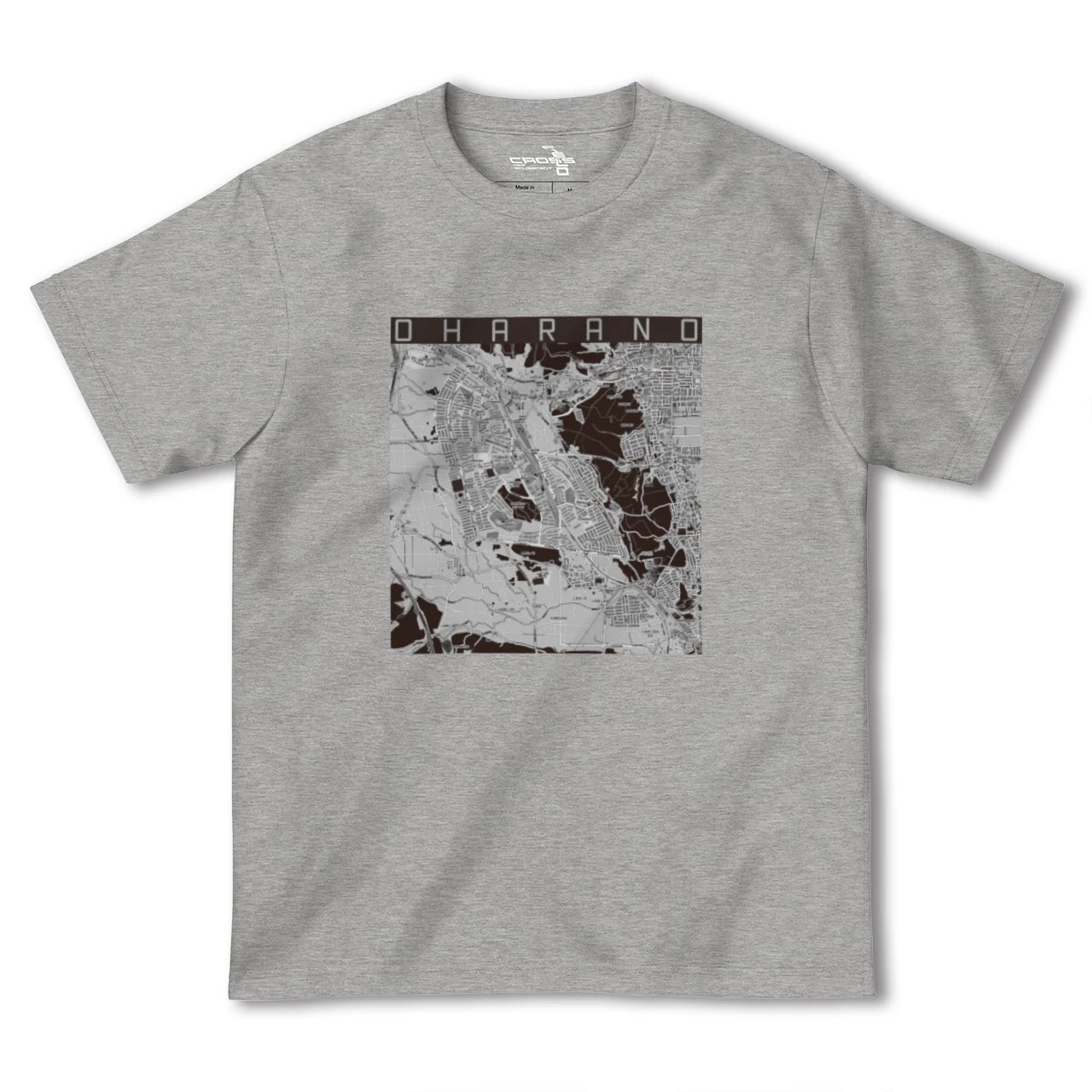 【大原野(京都府)】地図柄ヘビーウェイトTシャツ