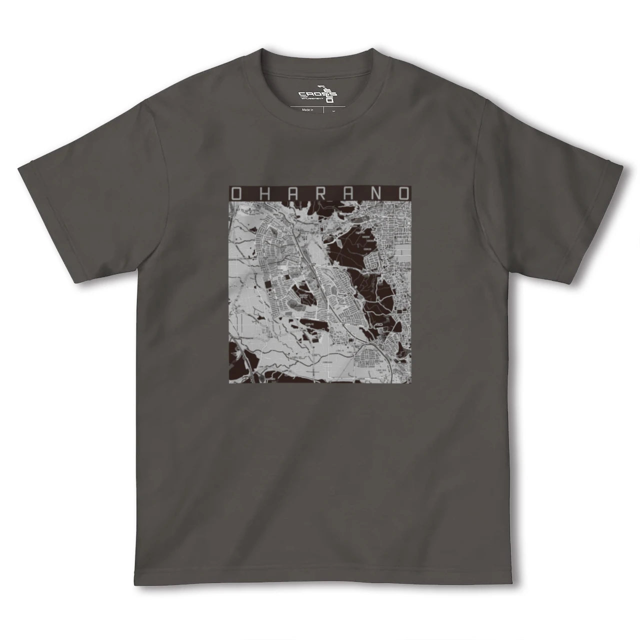 【大原野(京都府)】地図柄ヘビーウェイトTシャツ