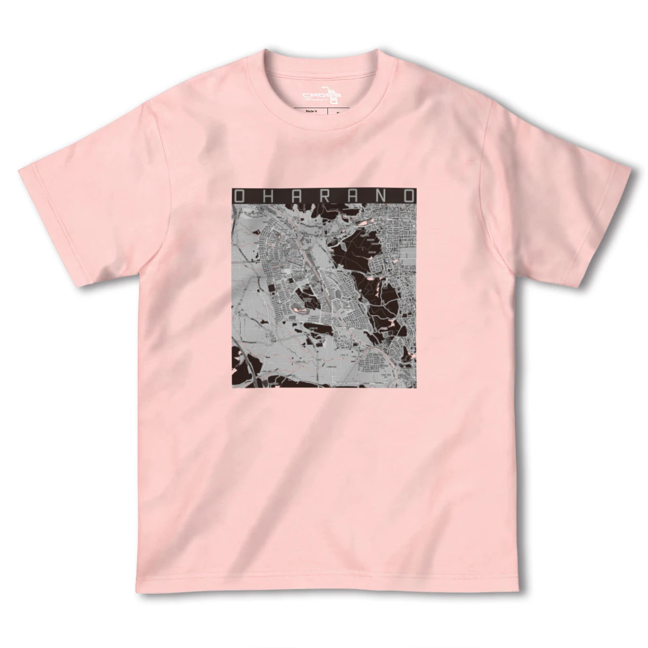【大原野(京都府)】地図柄ヘビーウェイトTシャツ