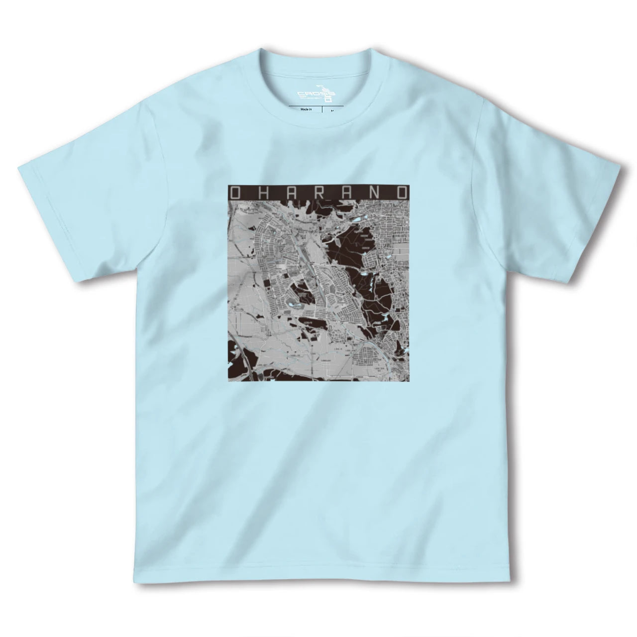 【大原野(京都府)】地図柄ヘビーウェイトTシャツ