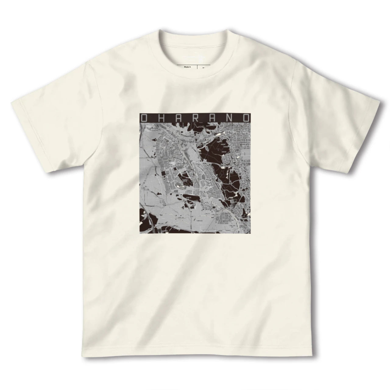 【大原野(京都府)】地図柄ヘビーウェイトTシャツ