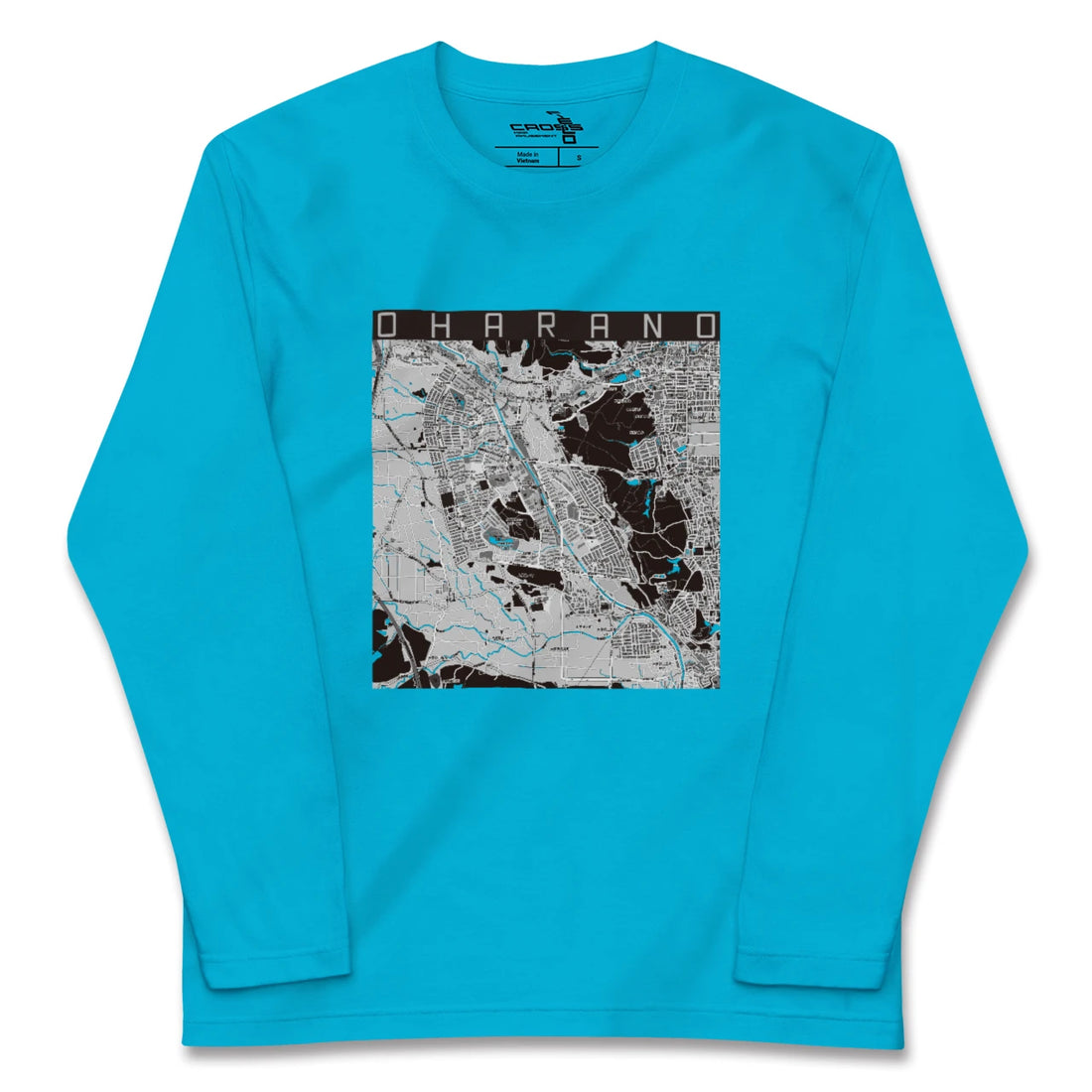 【大原野(京都府)】地図柄ロングスリーブTシャツ