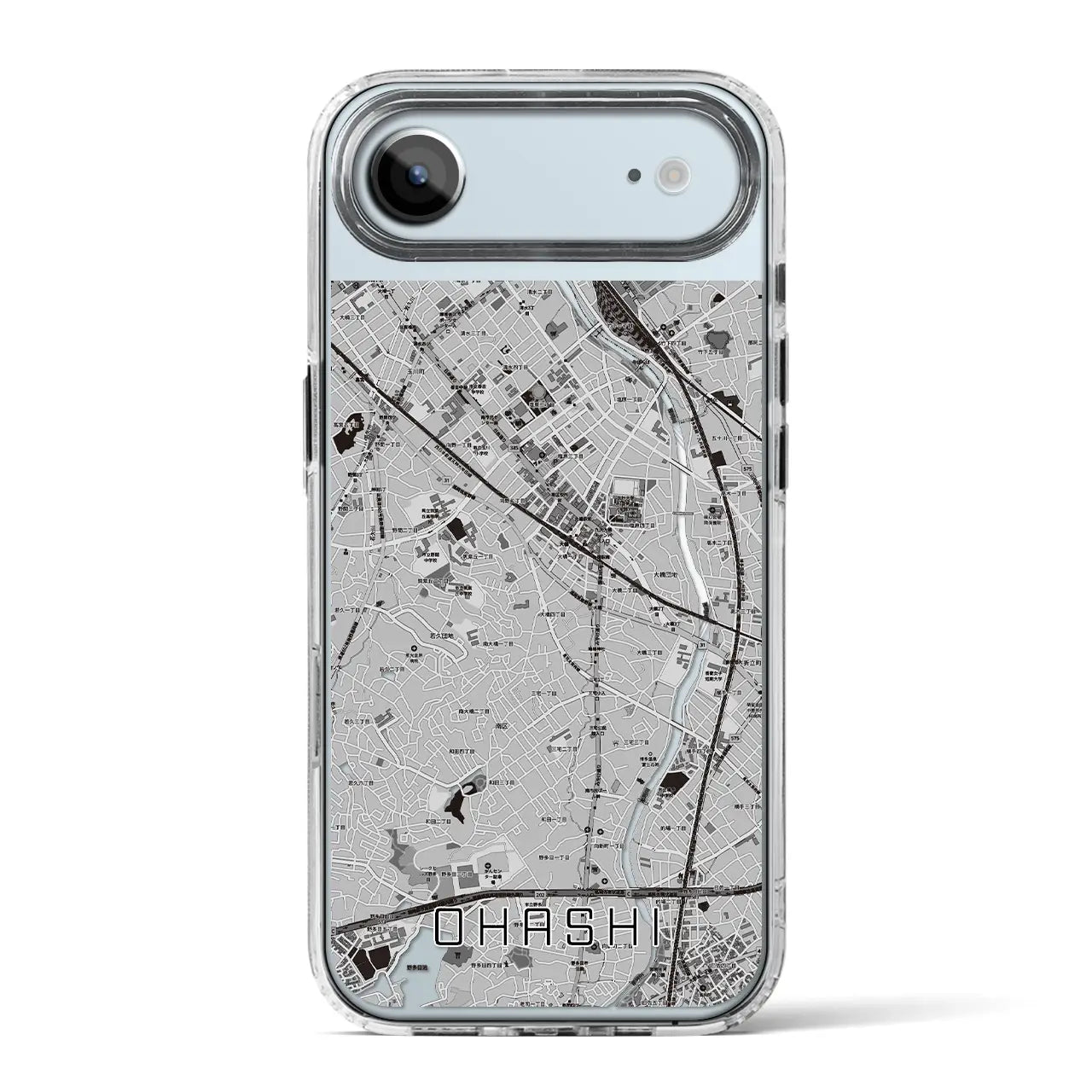 【大橋(福岡県)】地図柄iPhoneケース(MagSafeタイプ)