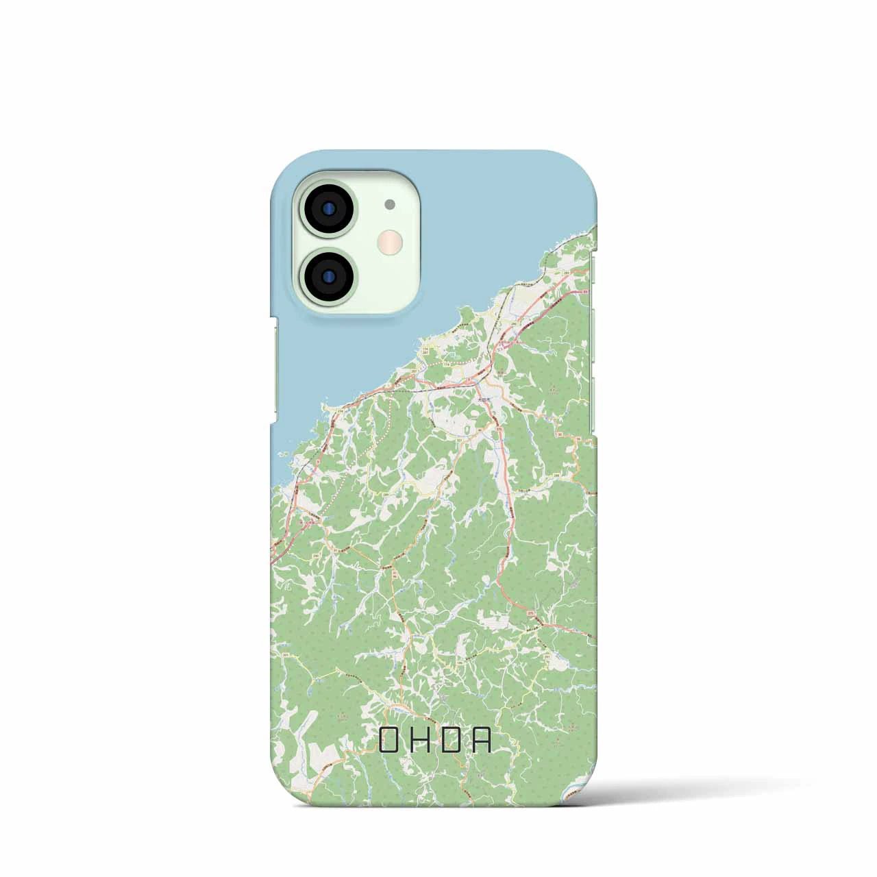 【大田(島根県)】地図柄iPhoneケース(バックカバータイプ)