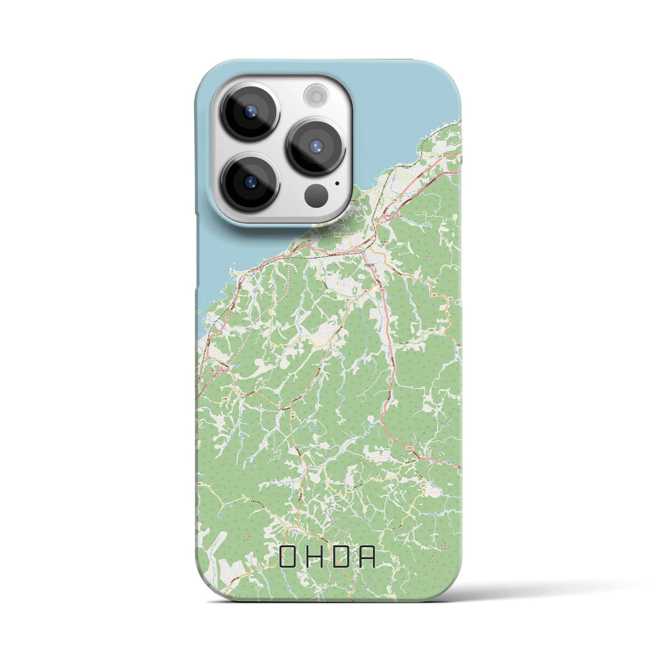 【大田(島根県)】地図柄iPhoneケース(バックカバータイプ)