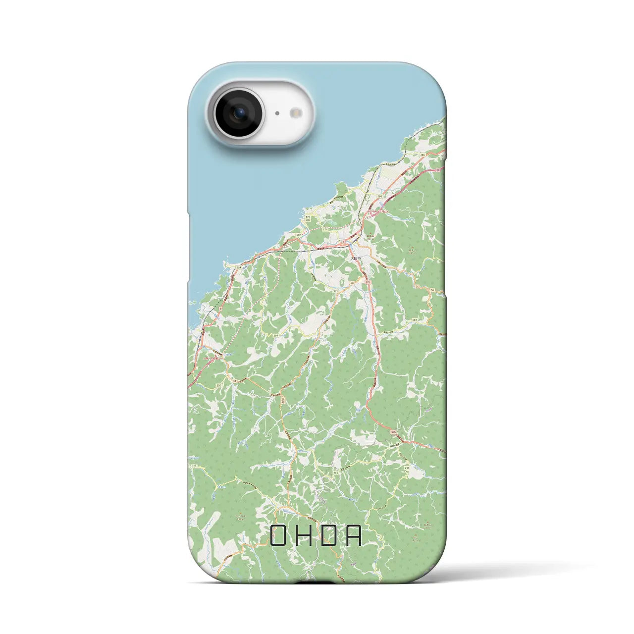 【大田(島根県)】地図柄iPhoneケース(バックカバータイプ)