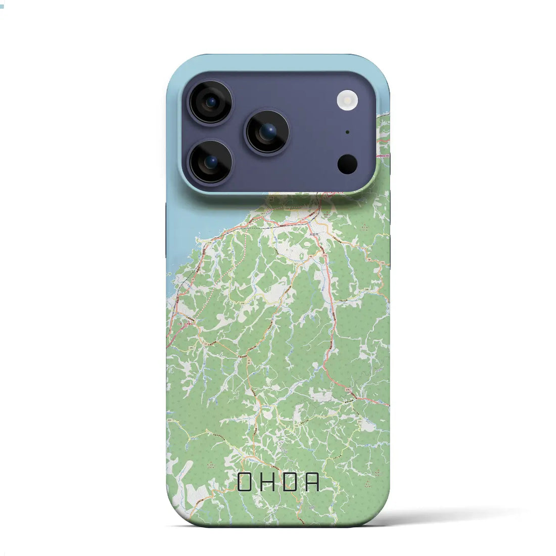 【大田(島根県)】地図柄iPhoneケース(バックカバータイプ)ナチュラル・iPhone 17 Pro Max 用