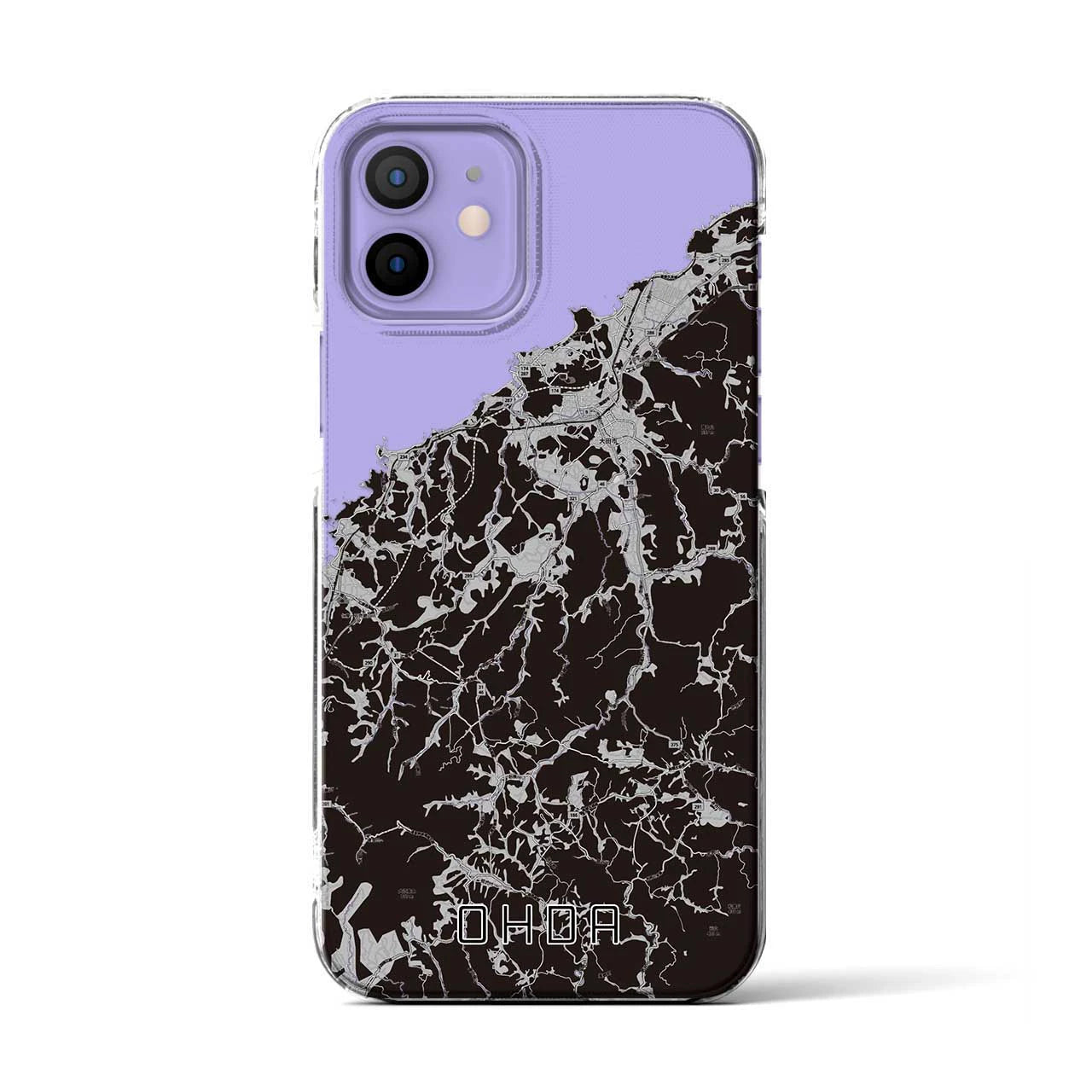 【大田(島根県)】地図柄iPhoneケース(クリアタイプ)