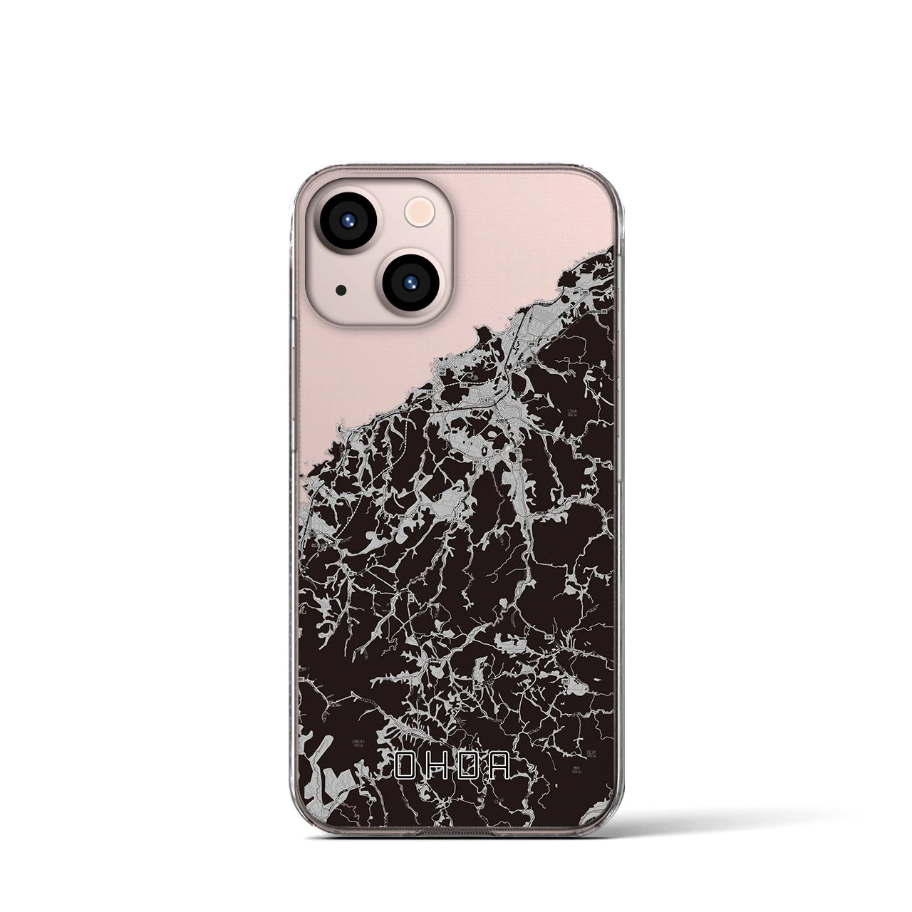 【大田(島根県)】地図柄iPhoneケース(クリアタイプ)