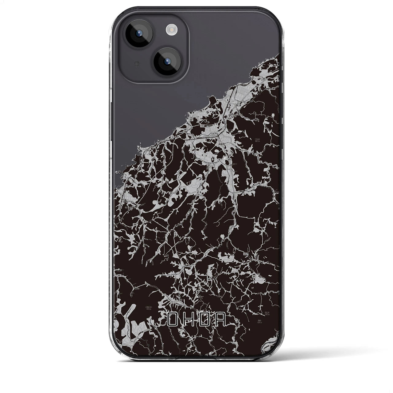 【大田(島根県)】地図柄iPhoneケース(クリアタイプ)