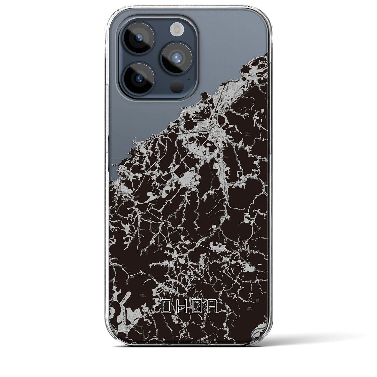 【大田(島根県)】地図柄iPhoneケース(クリアタイプ)