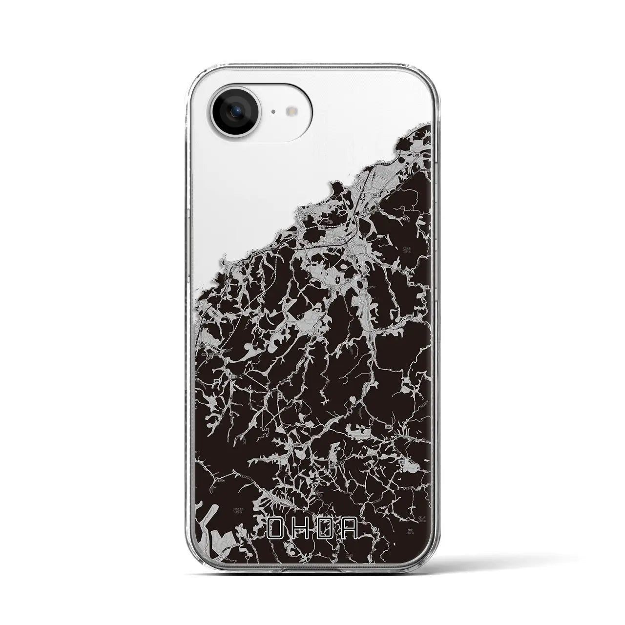 【大田(島根県)】地図柄iPhoneケース(クリアタイプ)