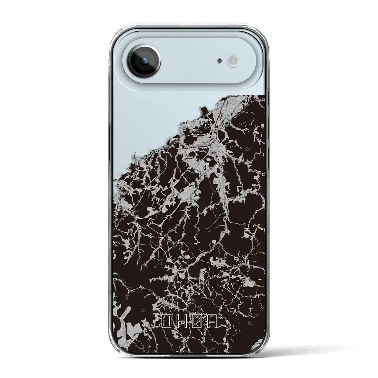 【大田(島根県)】地図柄iPhoneケース(クリアタイプ)