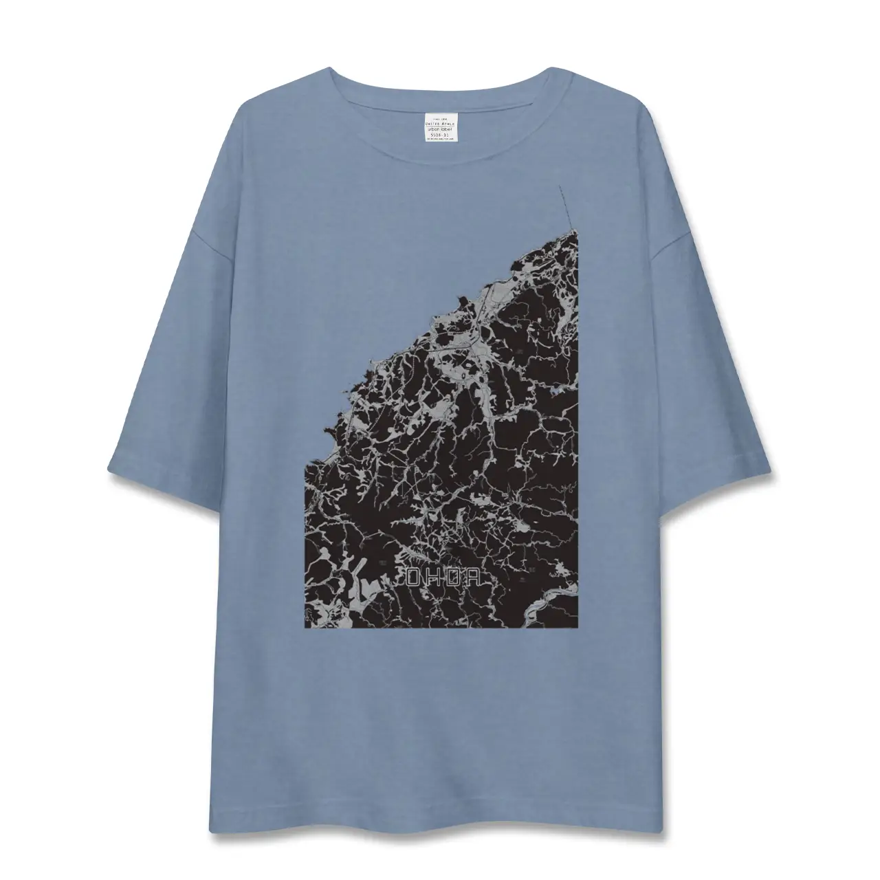 【大田(島根県)】地図柄ビッグシルエットTシャツ