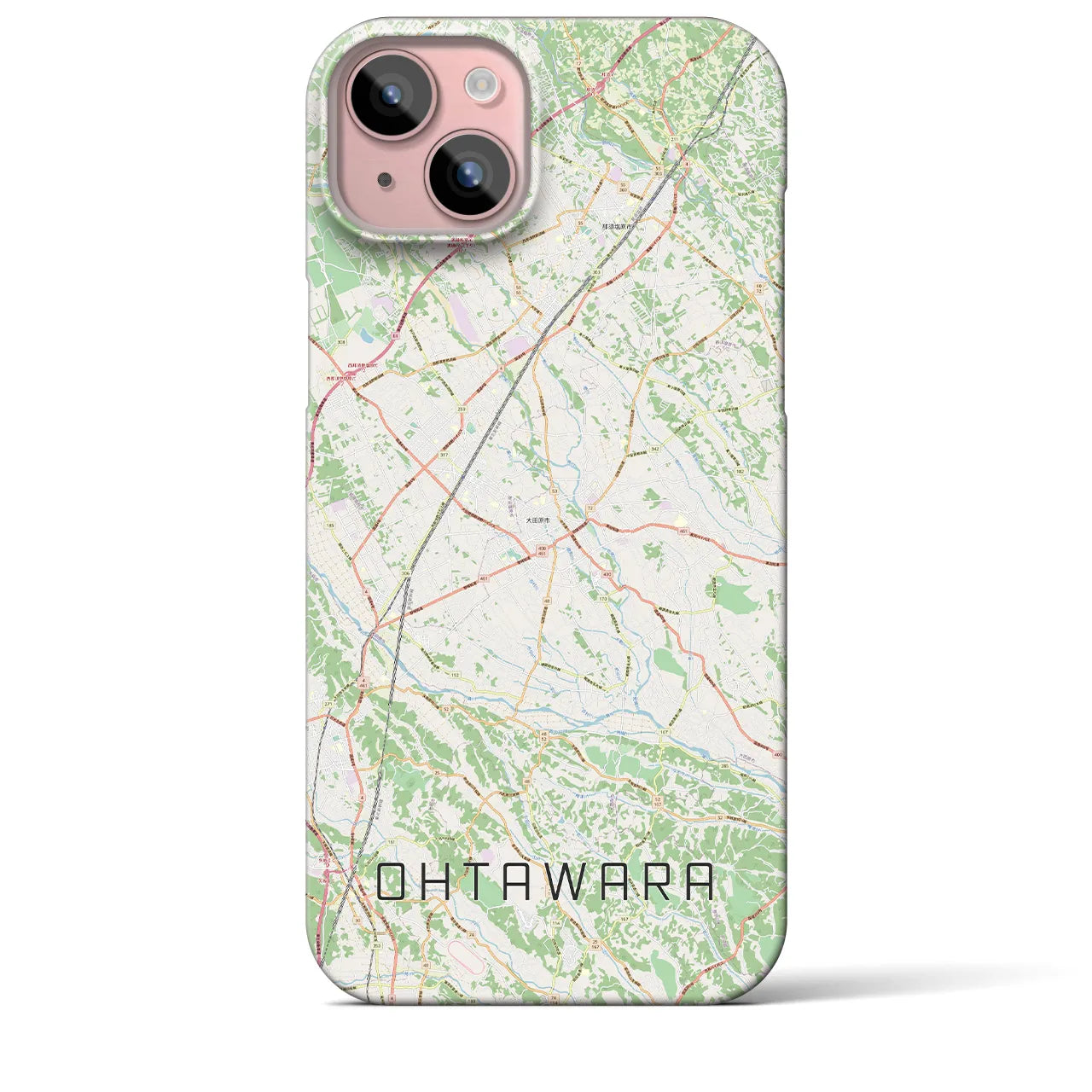 【大田原(栃木県)】地図柄iPhoneケース(バックカバータイプ)
