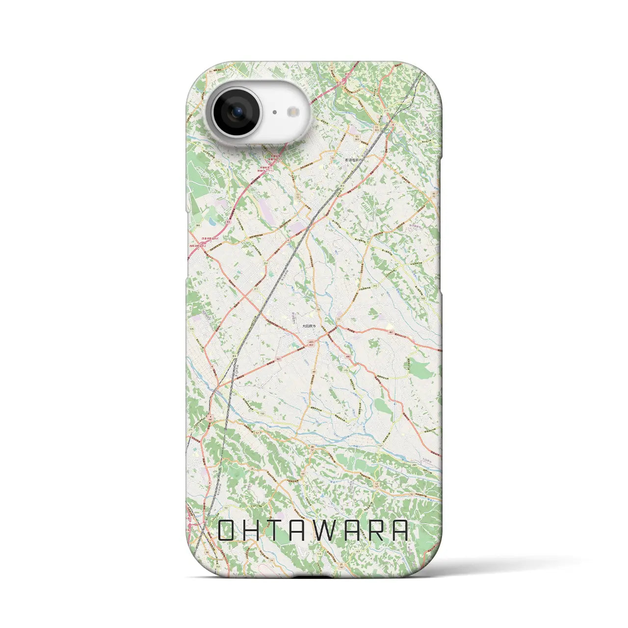 【大田原(栃木県)】地図柄iPhoneケース(バックカバータイプ)