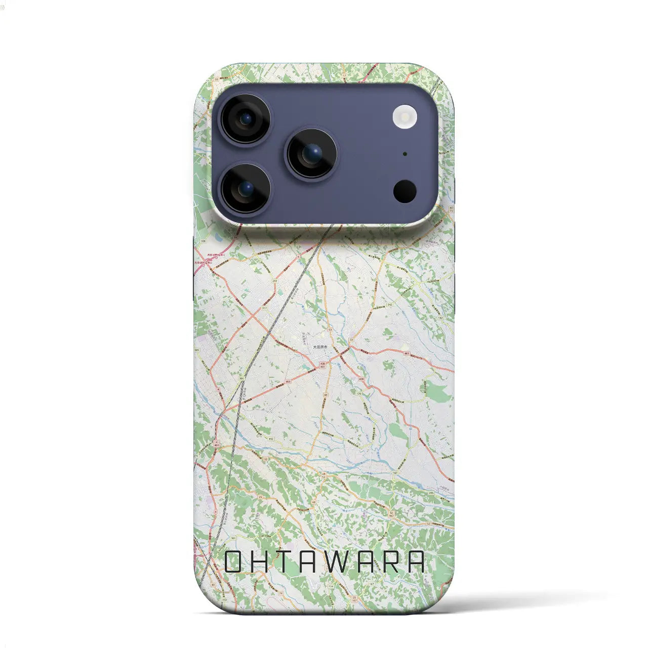 【大田原(栃木県)】地図柄iPhoneケース(バックカバータイプ)