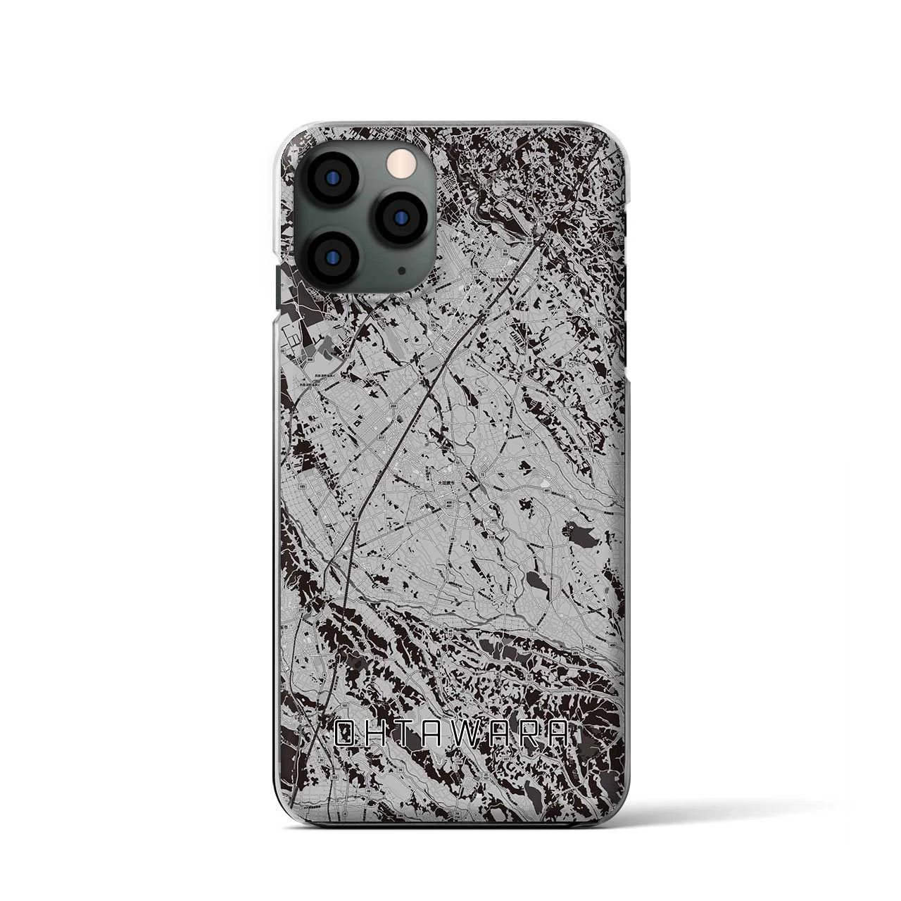 【大田原(栃木県)】地図柄iPhoneケース(クリアタイプ)