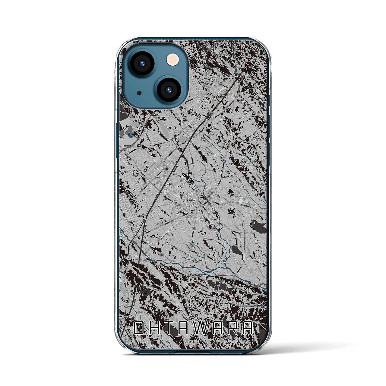【大田原(栃木県)】地図柄iPhoneケース(クリアタイプ)