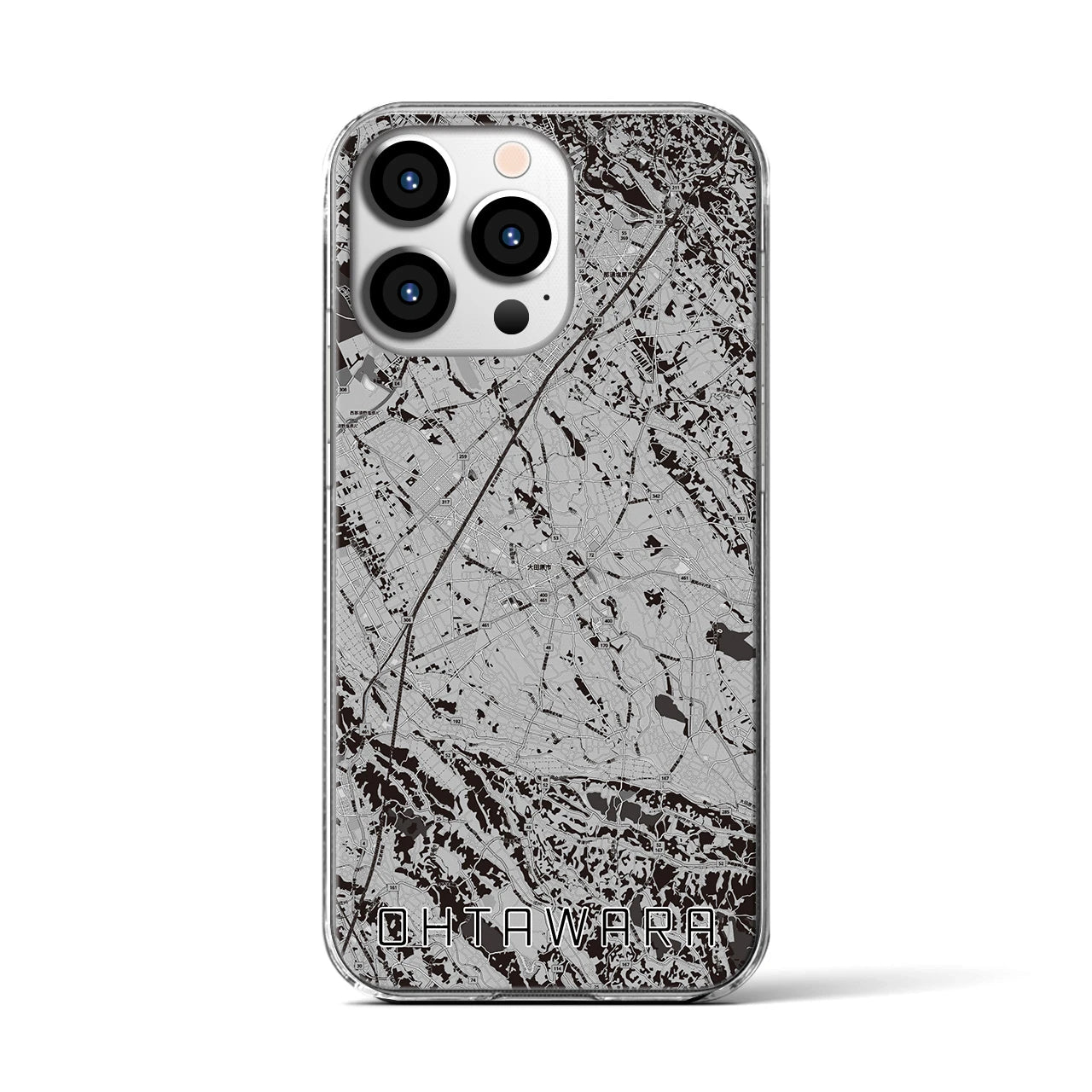 【大田原(栃木県)】地図柄iPhoneケース(クリアタイプ)