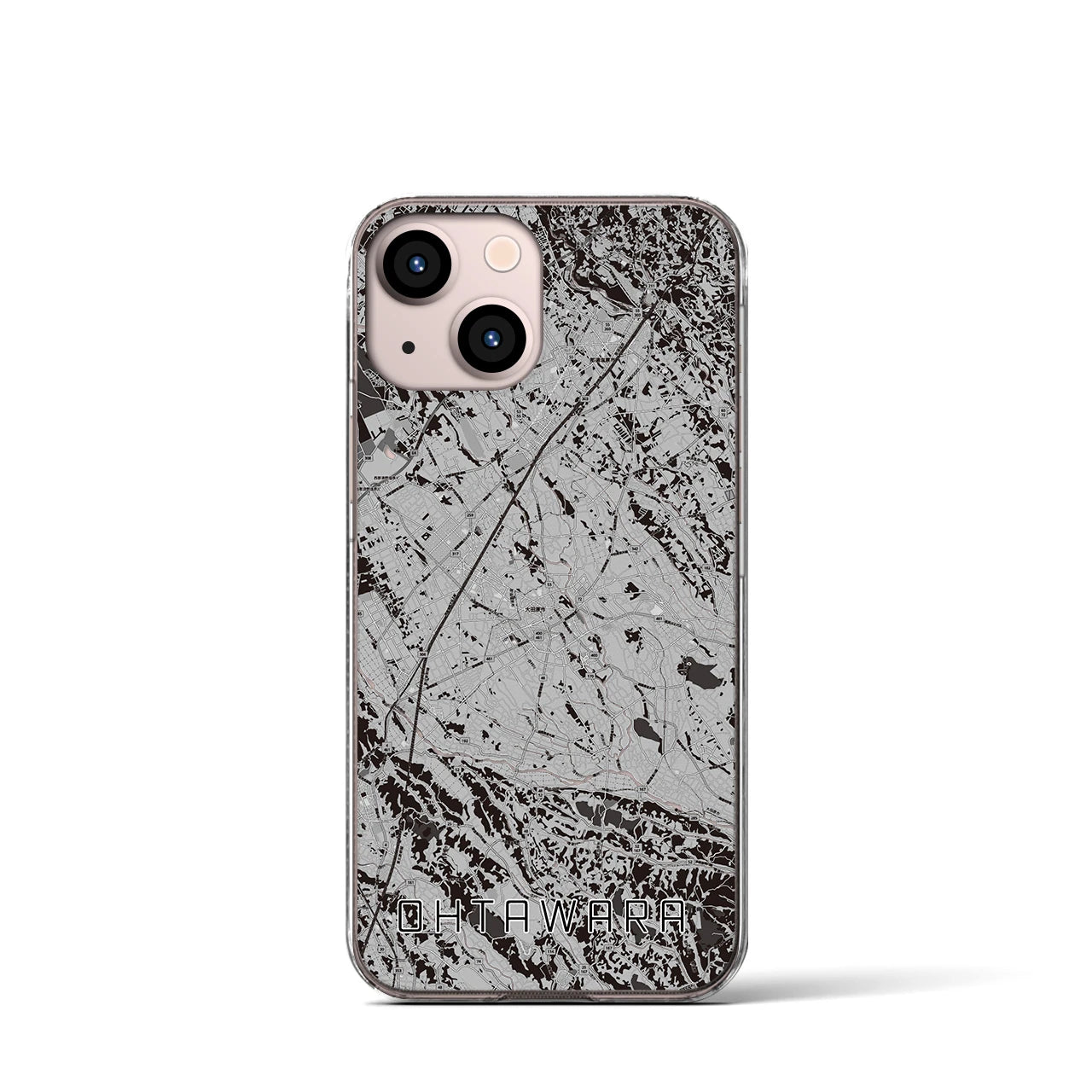 【大田原(栃木県)】地図柄iPhoneケース(クリアタイプ)