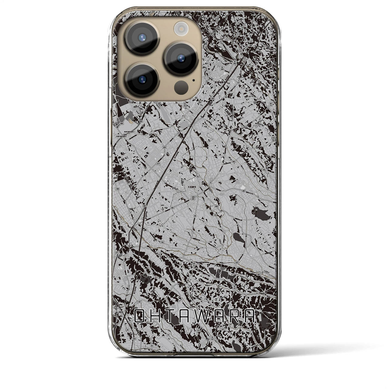【大田原(栃木県)】地図柄iPhoneケース(クリアタイプ)