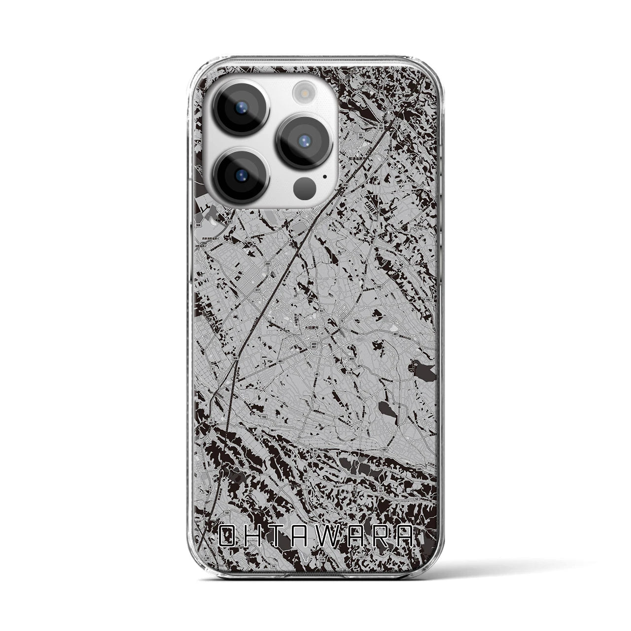 【大田原(栃木県)】地図柄iPhoneケース(クリアタイプ)