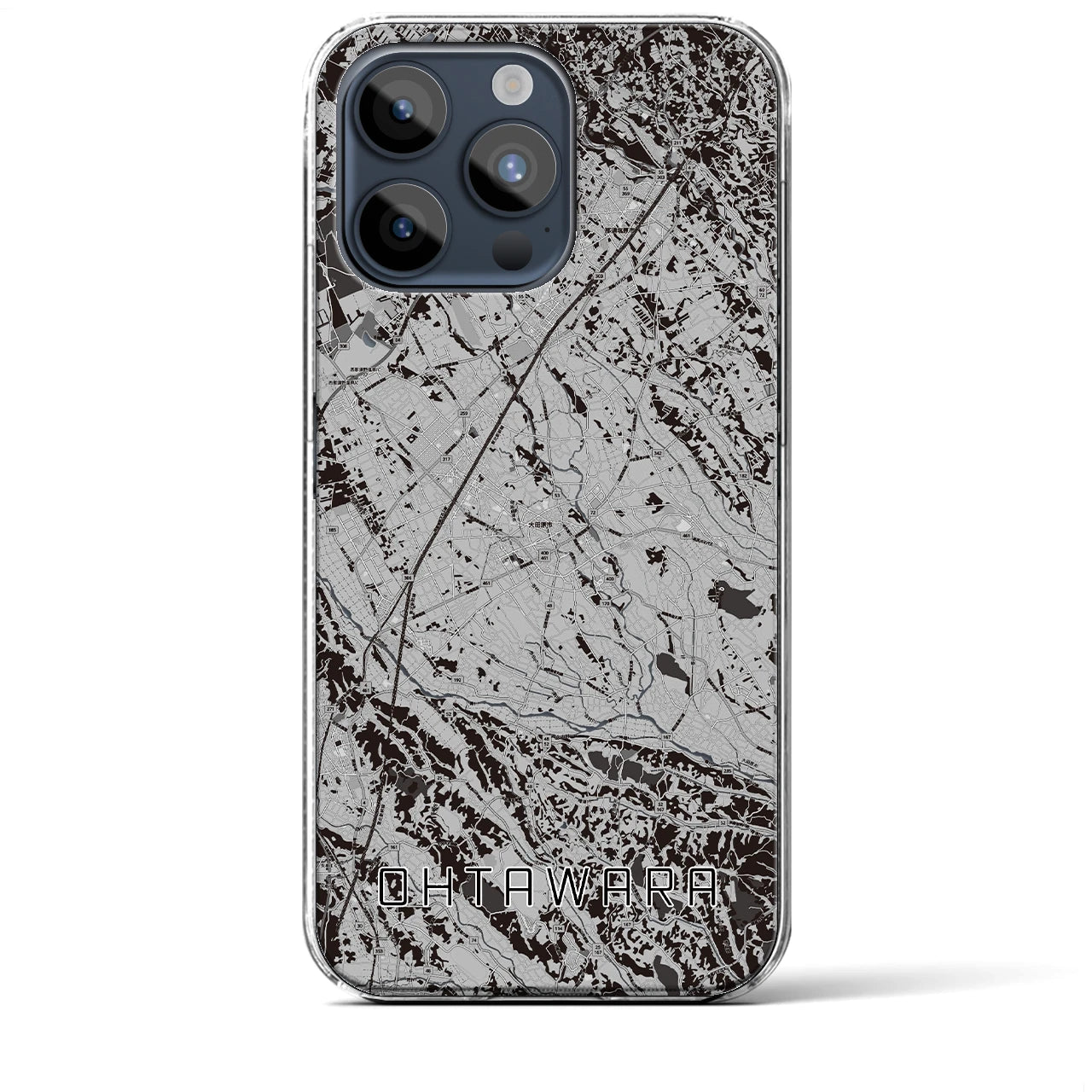 【大田原(栃木県)】地図柄iPhoneケース(クリアタイプ)