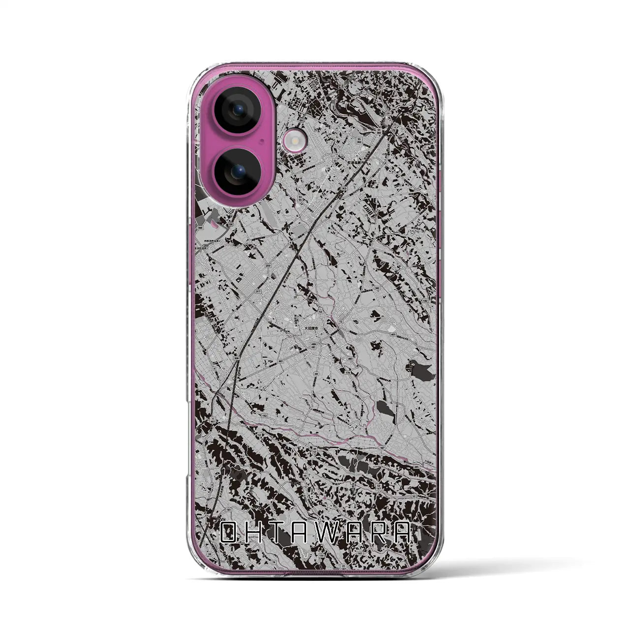 【大田原(栃木県)】地図柄iPhoneケース(クリアタイプ)