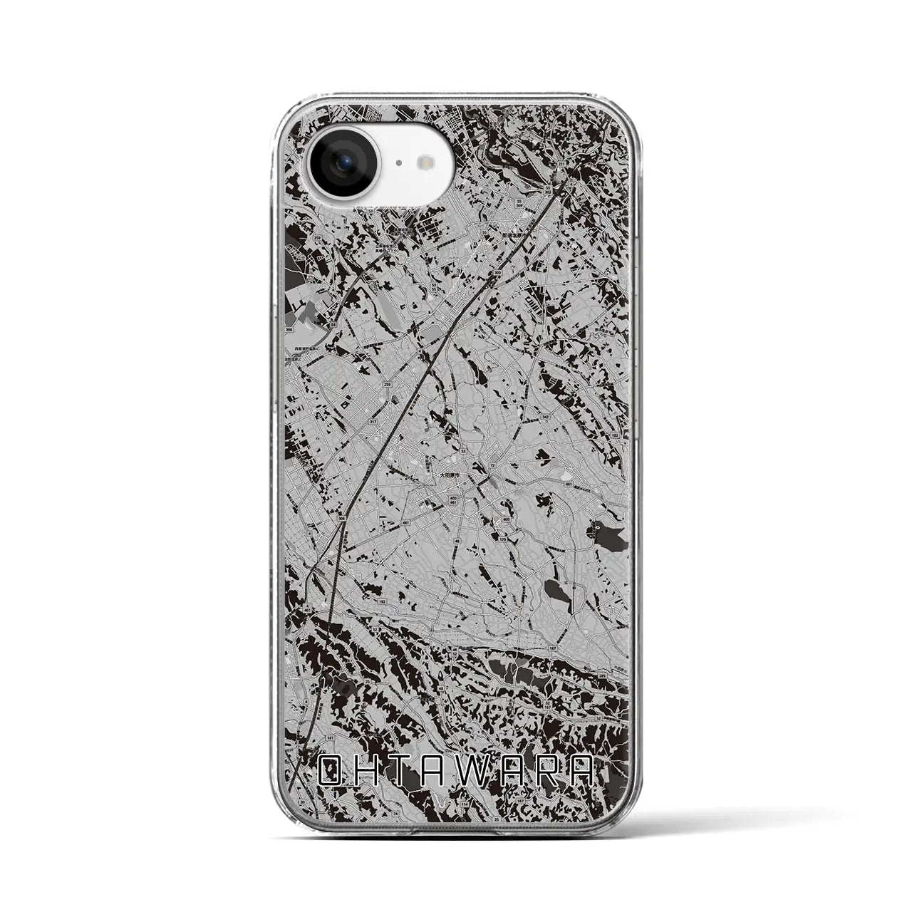 【大田原(栃木県)】地図柄iPhoneケース(クリアタイプ)