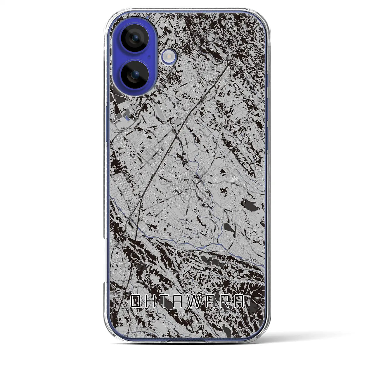 【大田原(栃木県)】地図柄iPhoneケース(クリアタイプ)