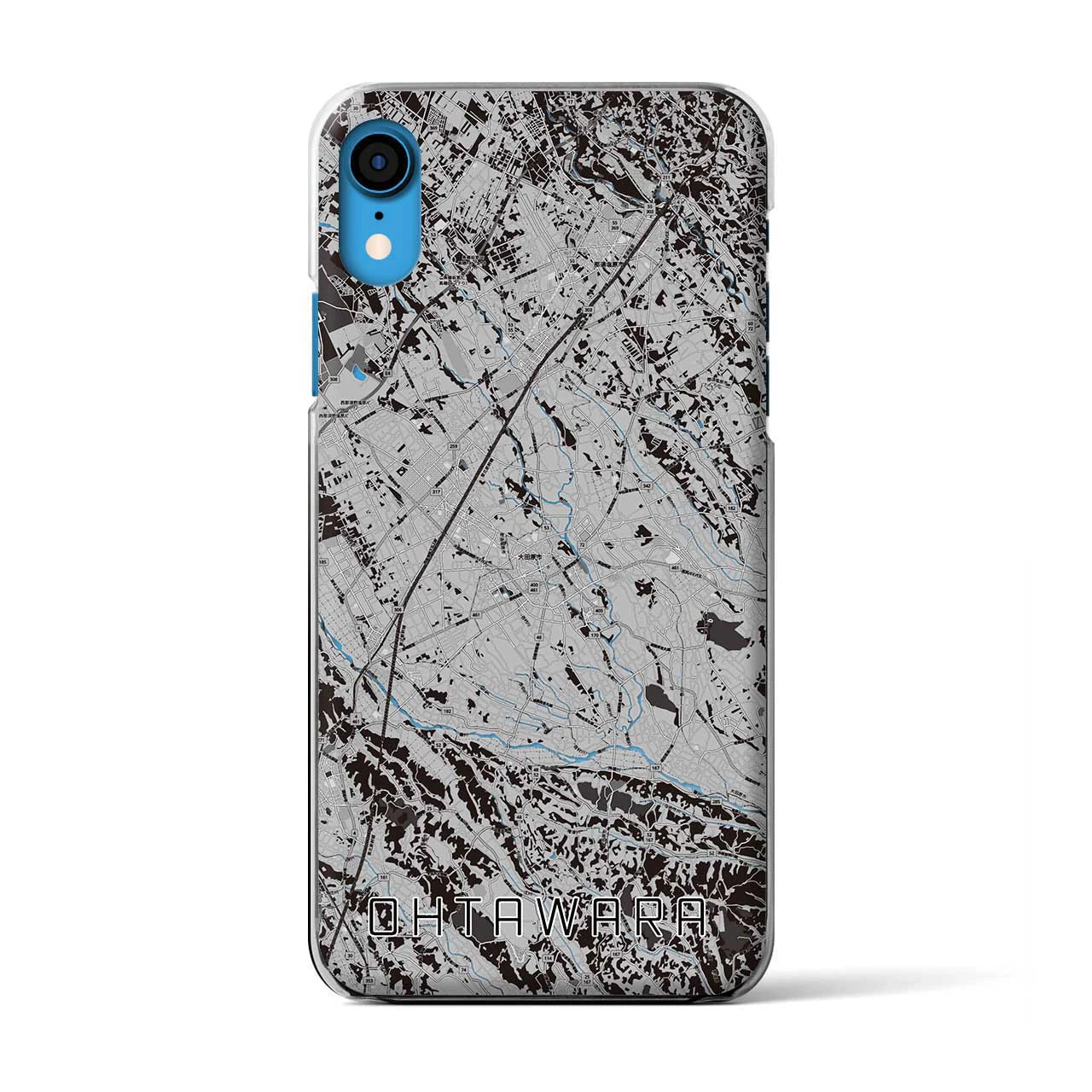 【大田原(栃木県)】地図柄iPhoneケース(クリアタイプ)