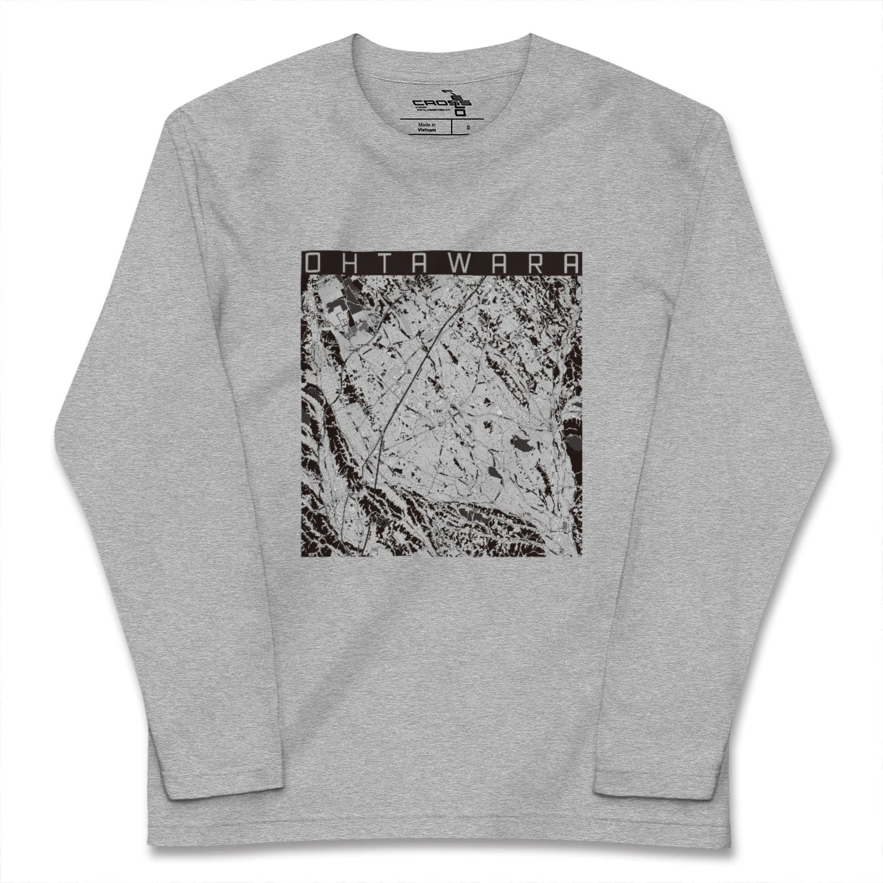 【大田原(栃木県)】地図柄ロングスリーブTシャツ