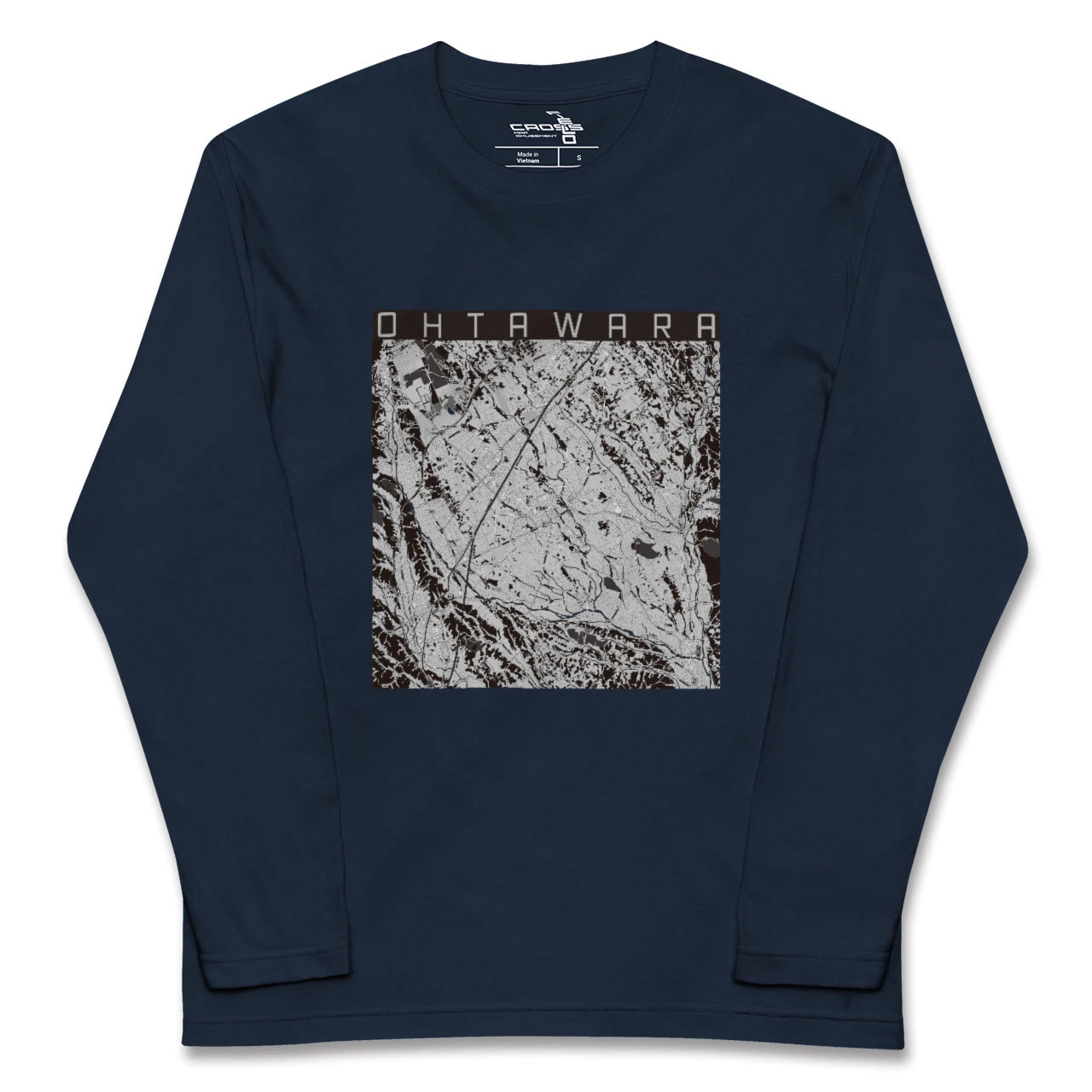 【大田原(栃木県)】地図柄ロングスリーブTシャツ