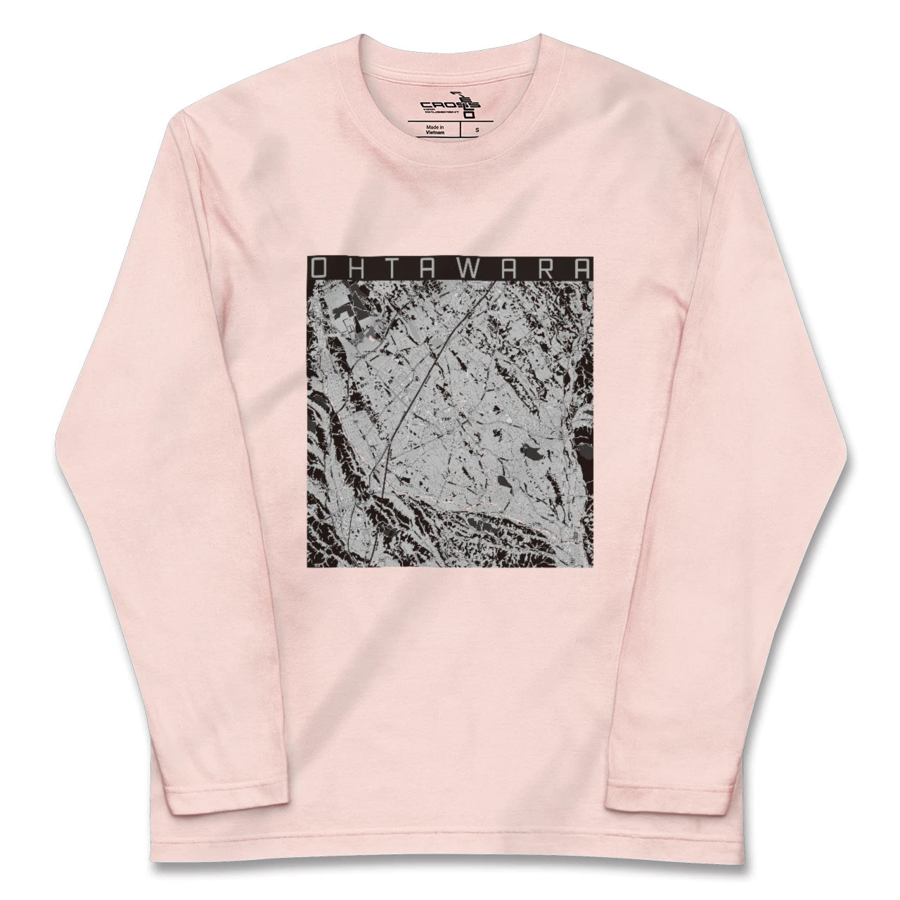 【大田原(栃木県)】地図柄ロングスリーブTシャツ