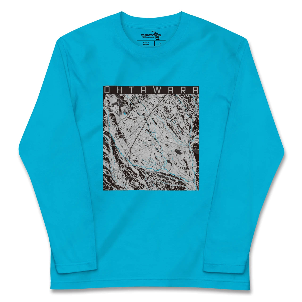 【大田原(栃木県)】地図柄ロングスリーブTシャツ