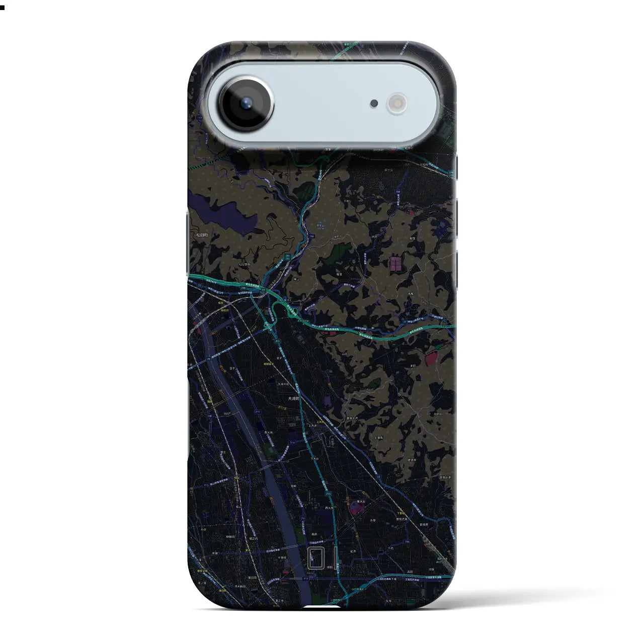 【大井(神奈川県)】地図柄iPhoneケース(バックカバータイプ)