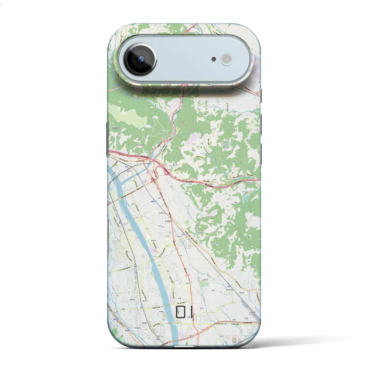 【大井(神奈川県)】地図柄iPhoneケース(バックカバータイプ)