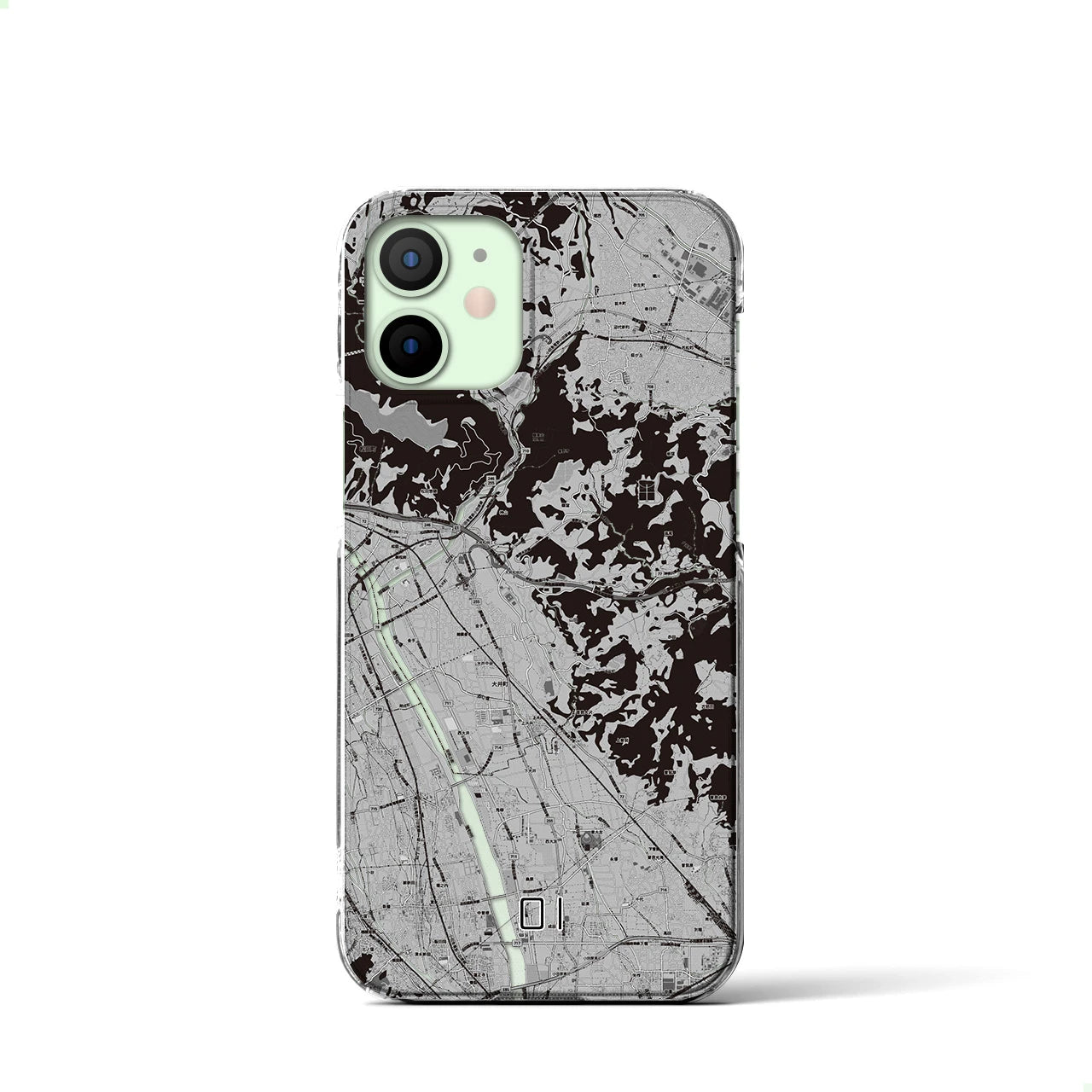 【大井(神奈川県)】地図柄iPhoneケース(クリアタイプ)