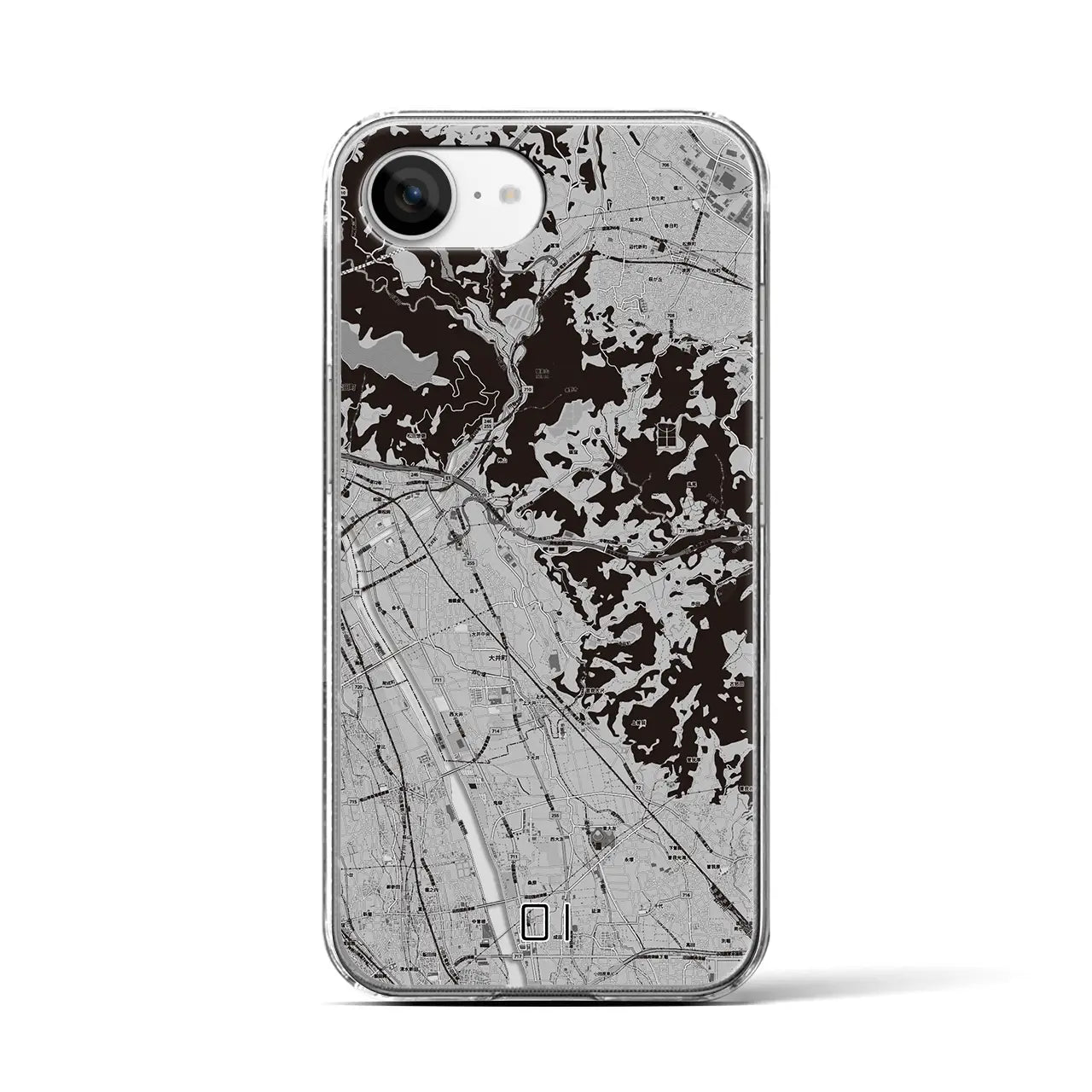 【大井(神奈川県)】地図柄iPhoneケース(クリアタイプ)